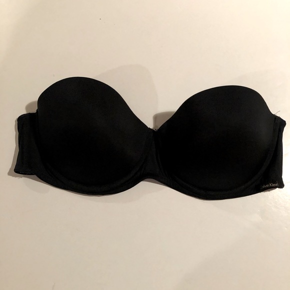 Calvin Klein Other - CALVIN KLEIN Black Strapless Push-Up BRA 34B
